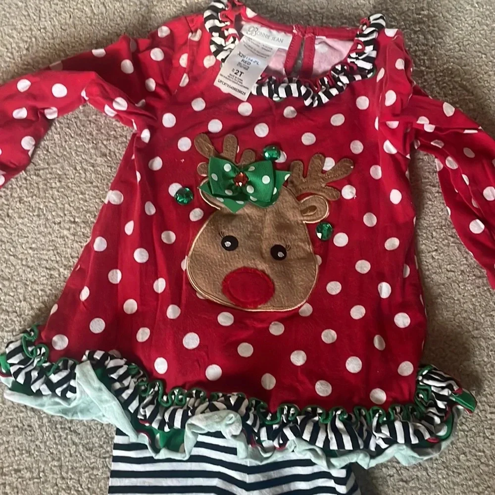 Reindeer Christmas Outfit 2T‎